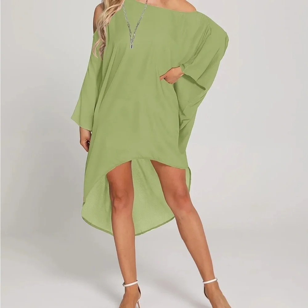 NEW One Shoulder Cover Up/Shirt - Picture 3 of 5